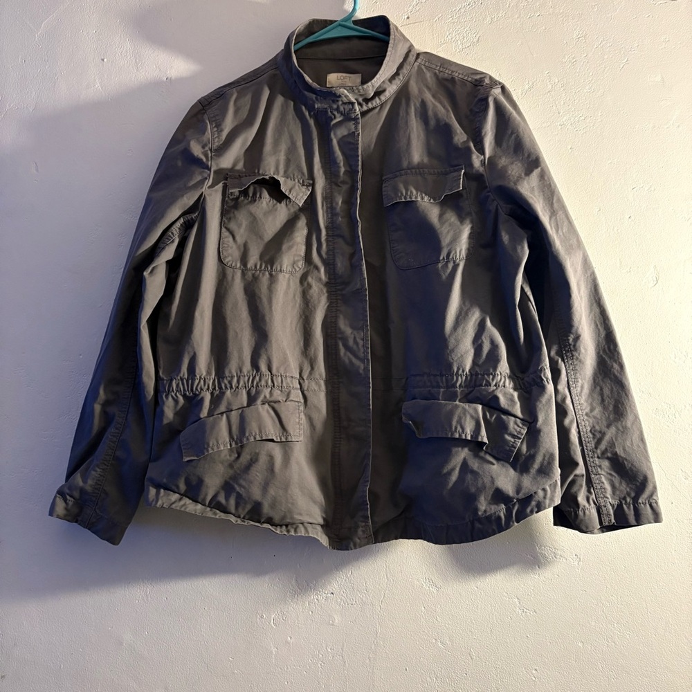 LOFT Women's Gray Jacket size xlp